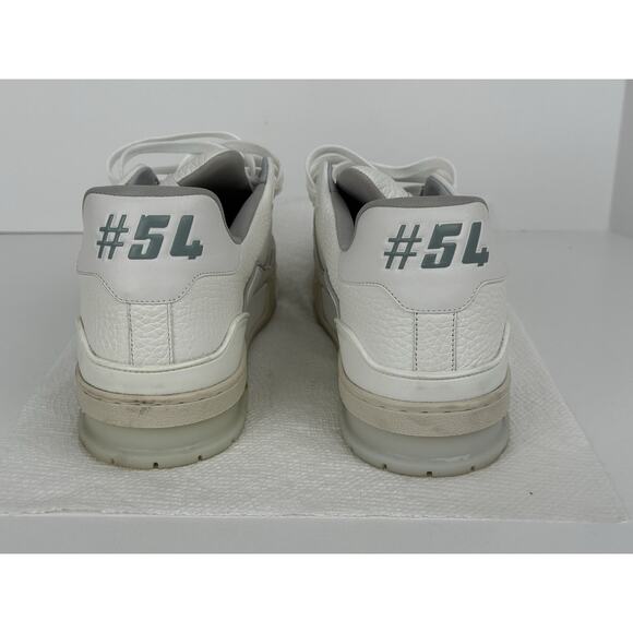 Louis Vuitton LV Trainer White Leather Men's Sneakers Size 9 - Picture 5 of 12